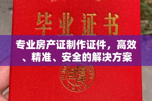 溧水专业房产证制作证件，高效、精准、安全的解决方案